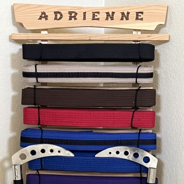 Karate Belt Wall Display